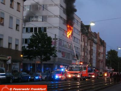 Wohnungsbrand in Frankfurt