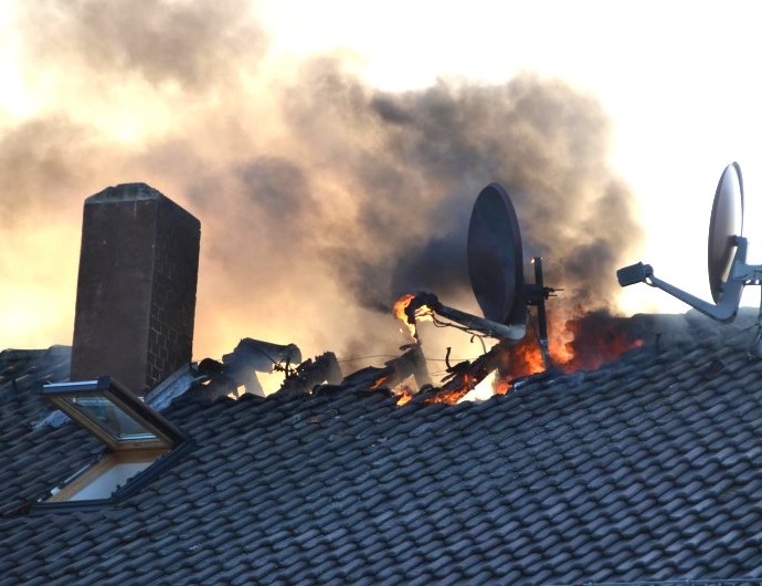 Dachstuhlbrand in Grossenritte
