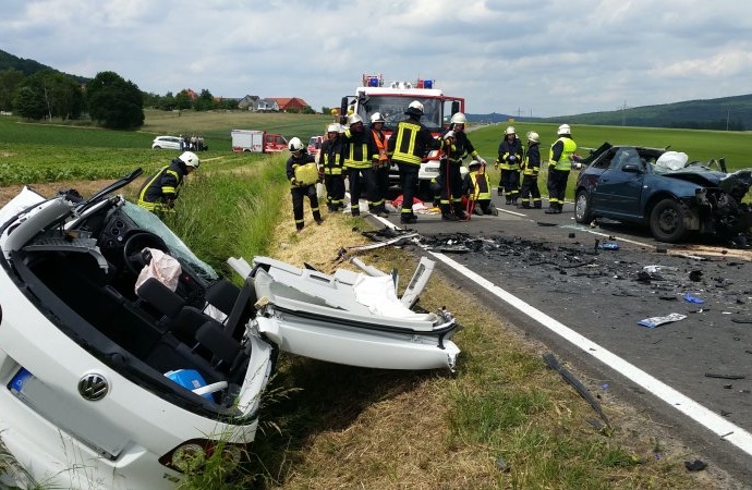 B450: Zwei Rettungshubschrauber nach Unfall im Einsatz