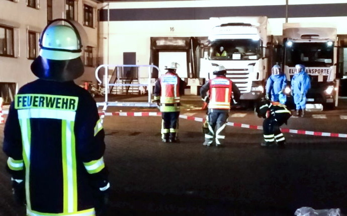 Stundenlanger Gefahrguteinsatz in Lohfelden
