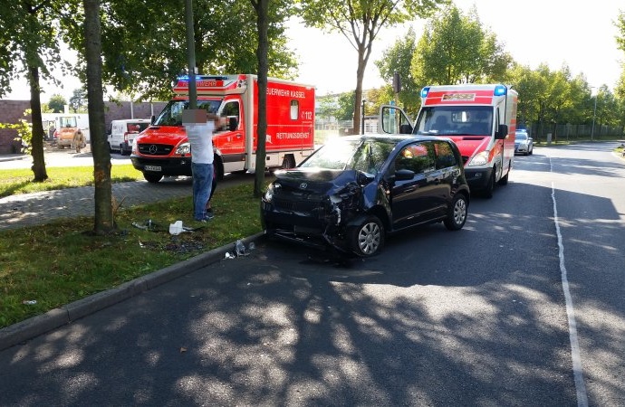 KS: Unfall auf der Heinrich-Hertz-Straße
