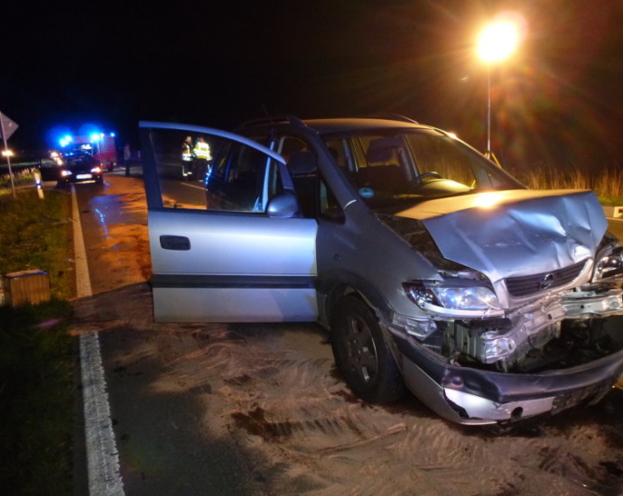 WOH: Fünf Verletzte nach Unfall auf B450