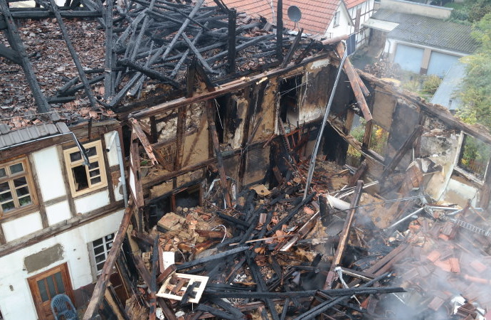 Brandermittler: Feuer brach im Keller aus