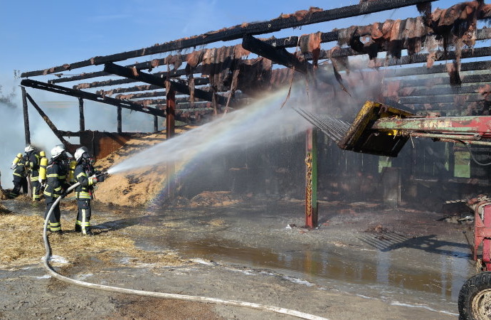 Scheune in Hombressen abgebrannt