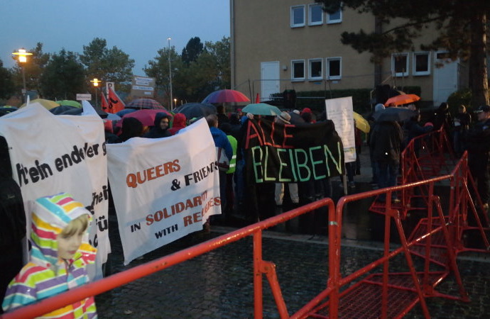 Marbachshöhe: Demo gegen AfD-Versammlung Marbachshöhe: Demo gegen AfD-Versammlung