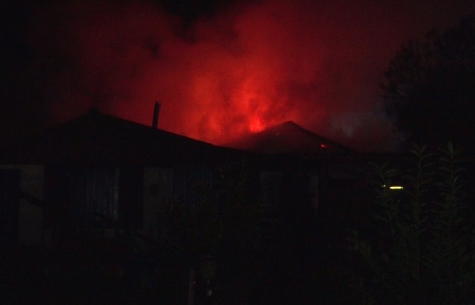 Gartenlauben brannten im Kleingartenverein