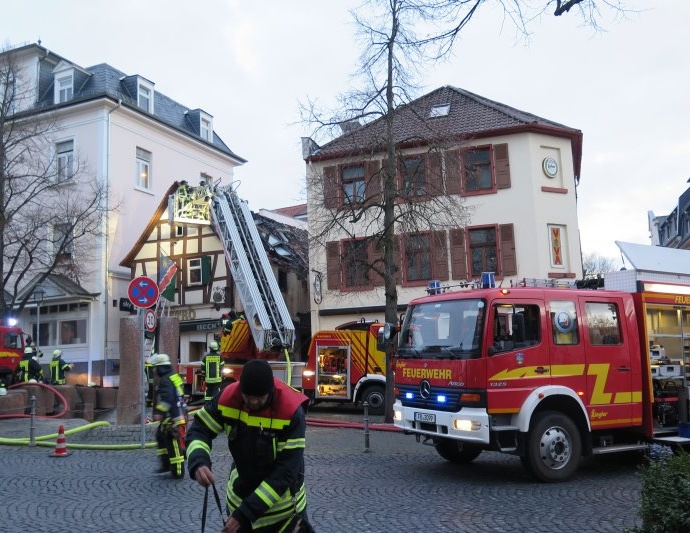 500.000 Euro Sachschaden nach Brand in der Innenstadt