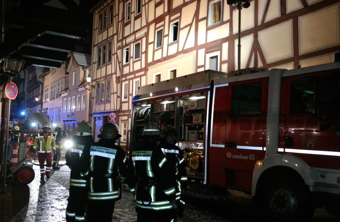Brand in der Altstadt von Hann. Münden Brand in der Altstadt von Hann. Münden