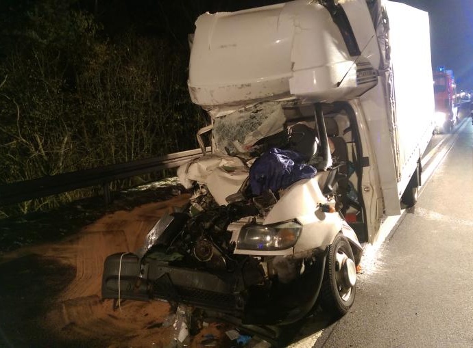 Pommer: Schwerer Auffahrunfall auf der A7 Pommer: Schwerer Auffahrunfall auf der A7
