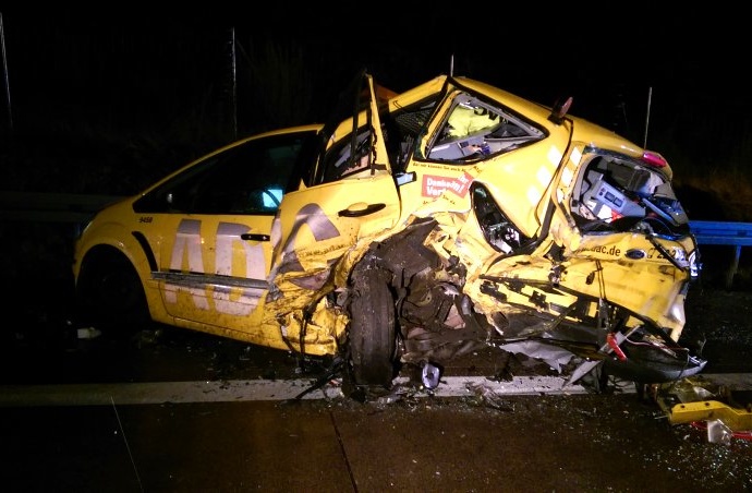 Kirchheimer Dreieck: Pannenhelfer sicherte Unfallstelle ab – Schwerer Folgeunfall Kirchheimer Dreieck: Pannenhelfer sicherte Unfallstelle ab – Schwerer Folgeunfall