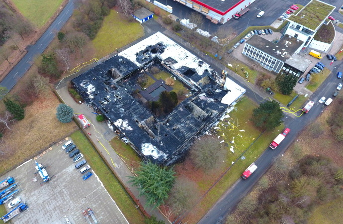 Am Tag danach – Millionenschaden nach Großbrand