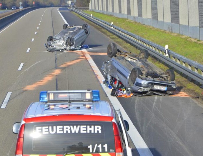 A44: Schwerer Unfall in Höhe Rastanlage Bühleck – Vier Verletzte