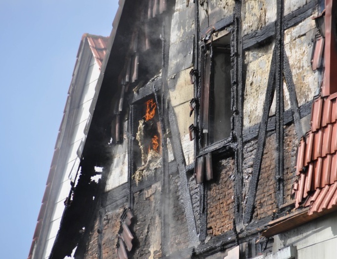 WOH: Wohnhaus nach Brand unbewohnbar