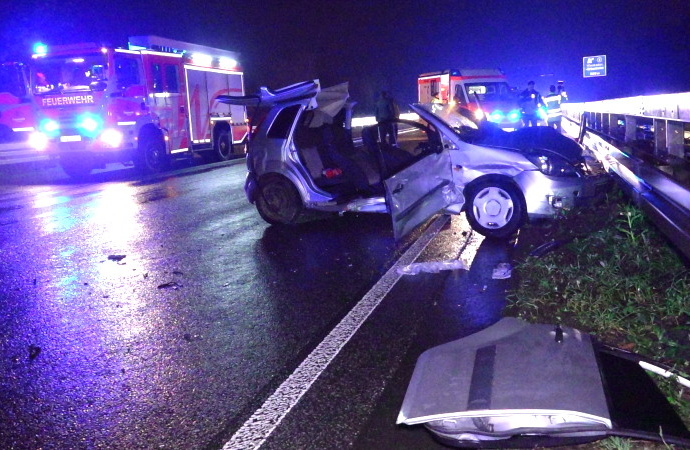 Wi: Fünf Verletzte nach Unfall auf A66