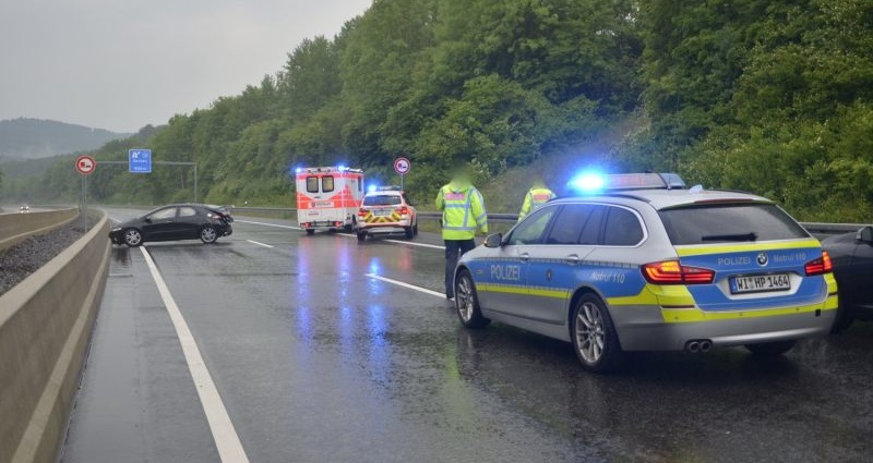 Aquaplaning? Unfall auf der A49