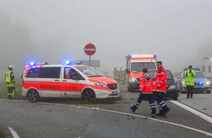 A66: Tödlicher Unfall im Nebel