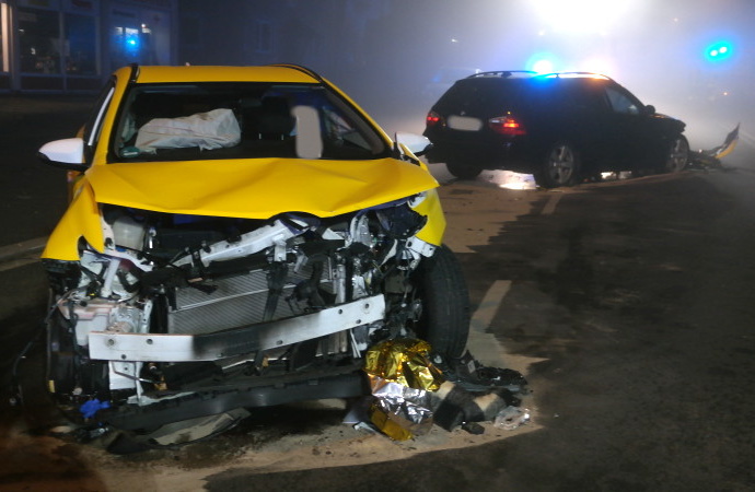 Unfall in der Kasseler Innenstadt – 5 Verletzte