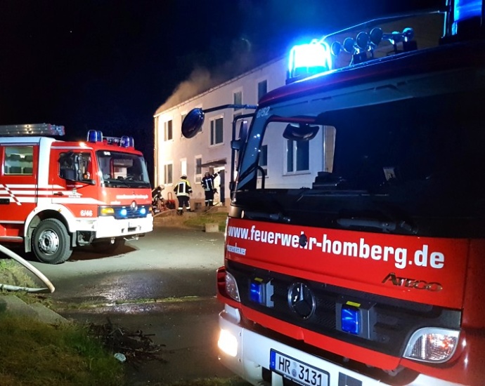Fassade brannte am leerstehenden Haus Fassade brannte am leerstehenden Haus