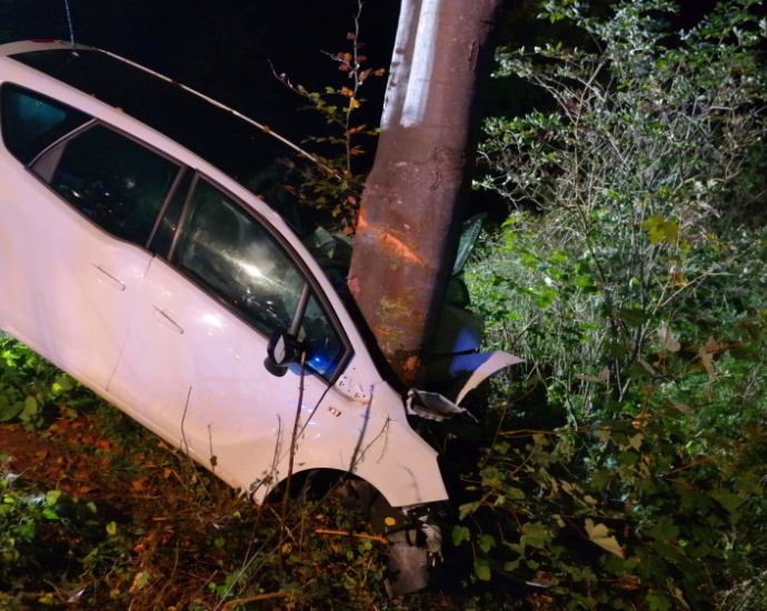 Fahrer mit Crash-Rettung aus PKW befreit