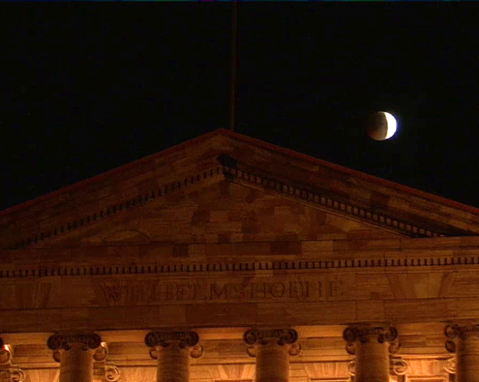 Mondfinsternis: Blutmond über Kassel (Video)