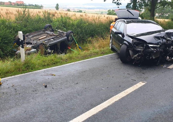 Frontalzusammenstoß bei Hofgeismar – Drei Verletzte