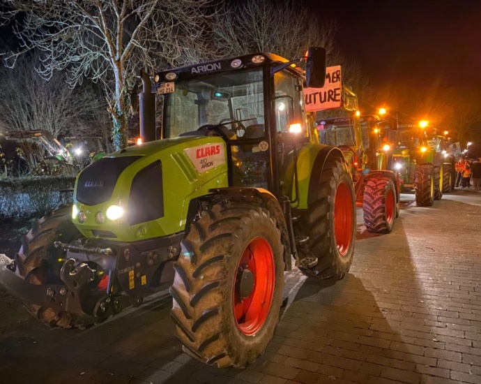Schlepper-Flashmob fordert Mitspracherecht