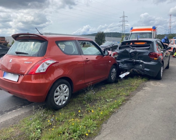 Unachtsamkeit fordert zwei Verletzte bei Borken