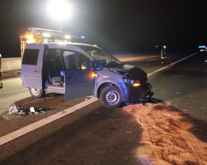 Verletzter nach Auffahrunfall auf A7