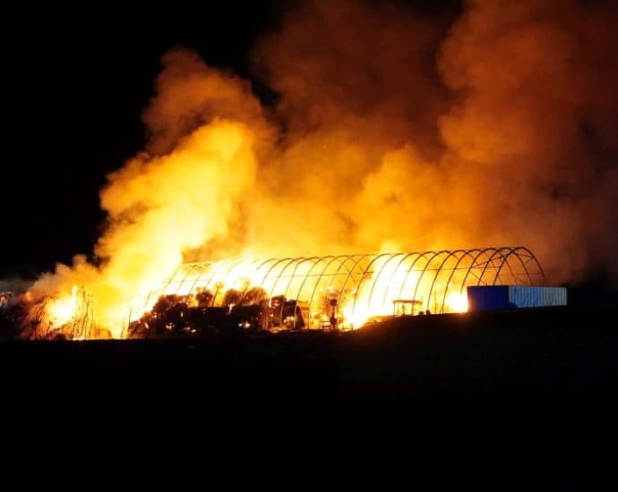 Silvester: Heulager brannte in Balhorn