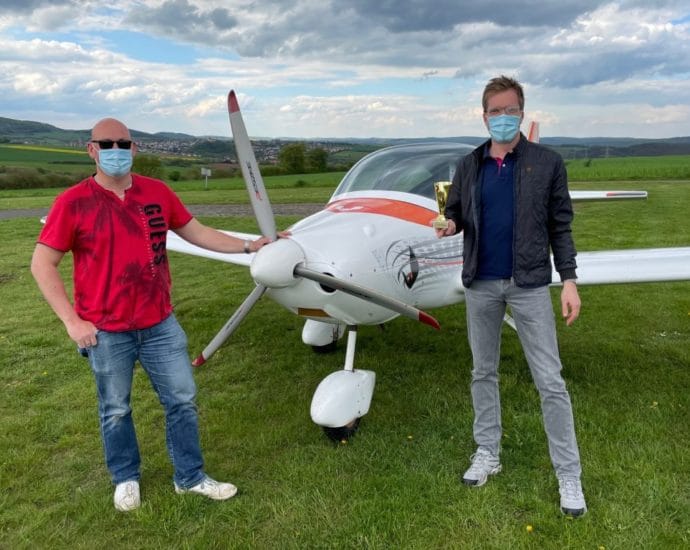 Ein großer Tag für einen angehenden Piloten