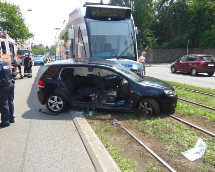 Unfall mit Regiotram in Kassel