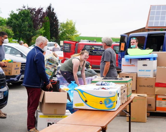 Verkehrschaos in Herbsen – Großer Andrang bei Spendeaktion