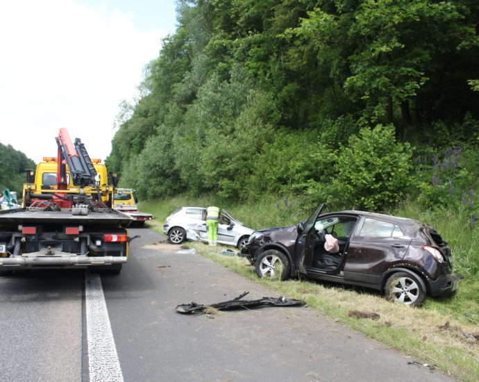 Schwerer Unfall auf der A44 bei Kassel