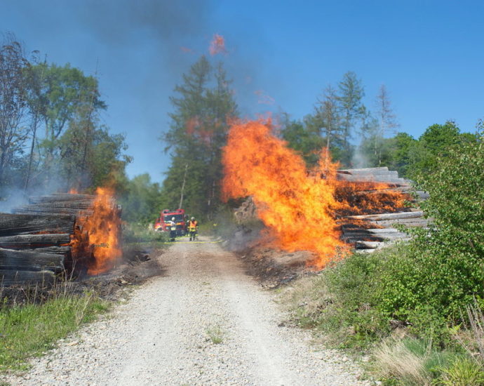 Über 100 Einsatzkräfte bekämpften Waldbrand bei Hessisch Lichtenau Über 100 Einsatzkräfte bekämpften Waldbrand bei Hessisch Lichtenau