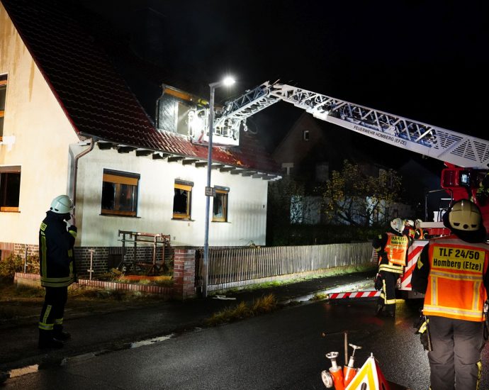 Drei Verletzte nach Wohnhausbrand in Unshausen Drei Verletzte nach Wohnhausbrand in Unshausen