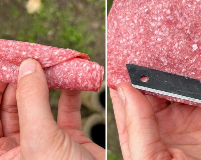 Südhessen: Rasierklinge in Salamischeibe gewickelt – Wer kann Hinweise geben