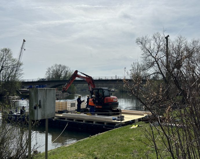 KS: Neubau der Damaschkebrücke – THW unterstützt bei Sondierungsarbeiten