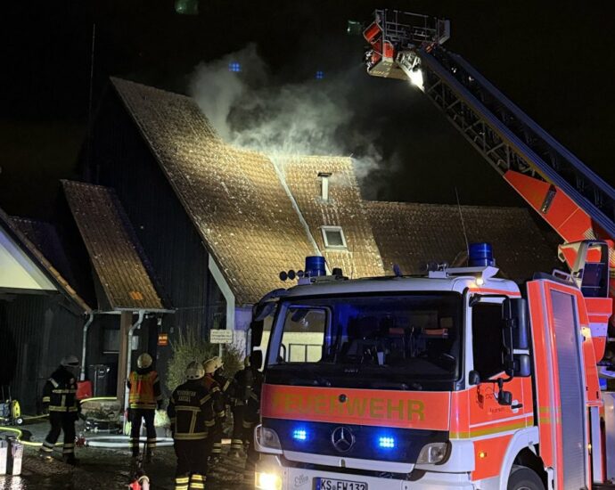 Gebäude von der DLRG Kassel brannte Gebäude von der DLRG Kassel brannte