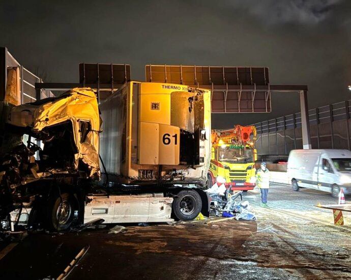 Tödlicher LKW-Unfall auf A7 bei Kassel Tödlicher LKW-Unfall auf A7 bei Kassel