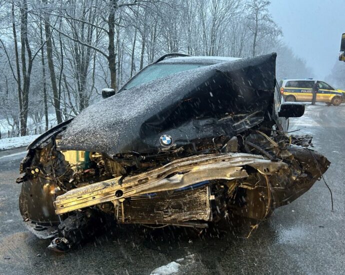 Hohes Gras: Acht Verletzte bei Frontalzusammenstoß Hohes Gras: Acht Verletzte bei Frontalzusammenstoß