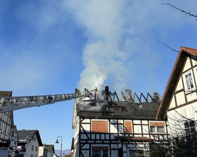 WMK: Dachstuhlbrand in Vierbach WMK: Dachstuhlbrand in Vierbach