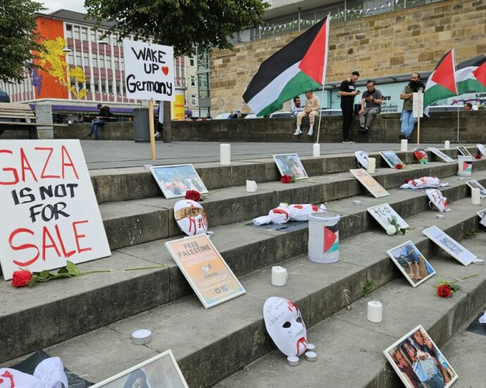 KS: Pro-Palästina-Demo: Friedliche Kundgebung mit eindrucksvollen Bildern KS: Pro-Palästina-Demo: Friedliche Kundgebung mit eindrucksvollen Bildern