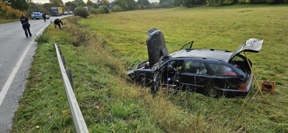 WOH: Alleinunfall auf der B450 im Pfaffental