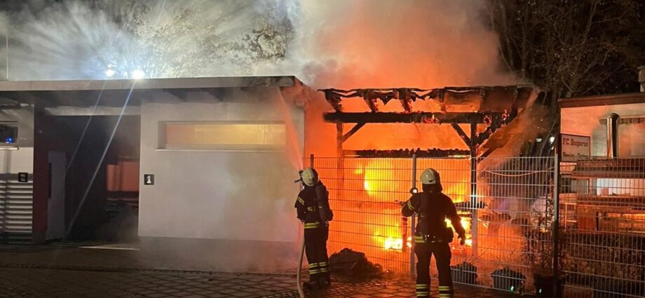 KS: Brand am Nordstadtstadion schnell unter Kontrolle