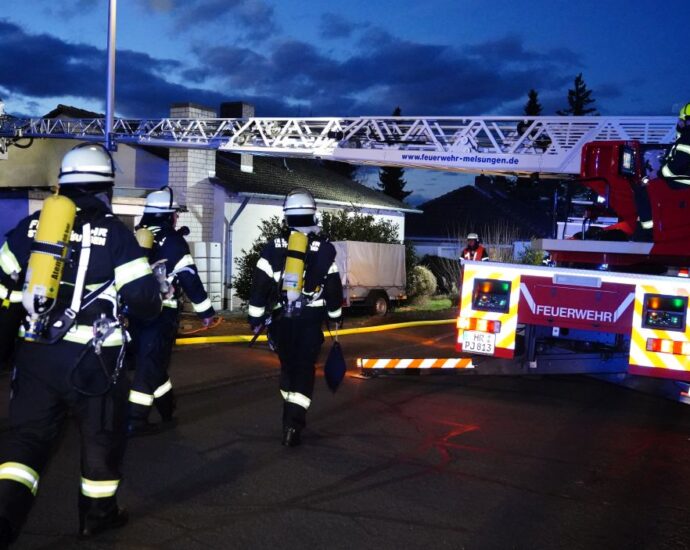 Wohnhaus nach Brand in Melsungen unbewohnbar