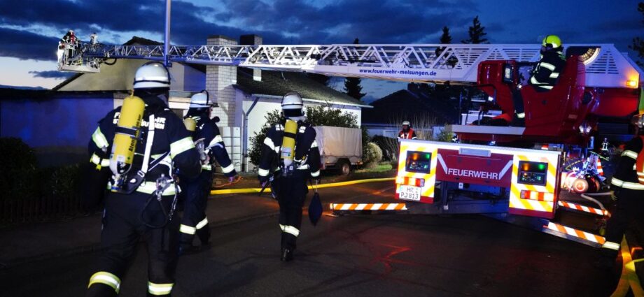 Wohnhaus nach Brand in Melsungen unbewohnbar