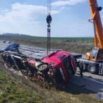 LKW auf A49 umgekippt – Aufwendige Bergungsarbeiten bei Schwalmstadt