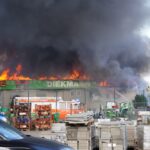 Fuldatal: Großbrand in Baufirma – Stundenlanger Kampf gegen die Flammen