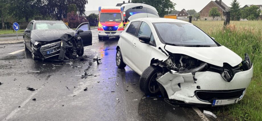 Borken: Vorfahrt genommen – Beifahrerin bei Unfall nahe Trockenerfurth verletzt