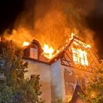 Lost Place in Flammen: Ehemalige Arzt-Villa brannte in Bad Wildungen